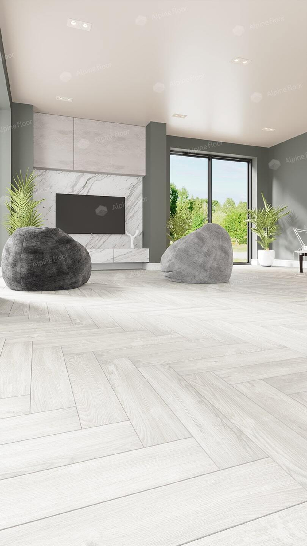 Каменно-полимерная плитка Alpine Floor Parquet Light Дуб Арктик ЕСО 13-4