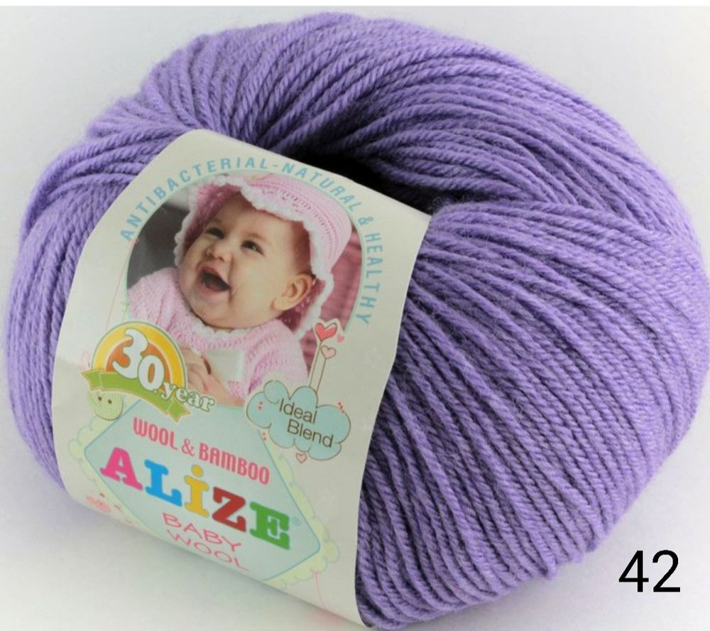 Baby Wool Alize /175м/ 50гр/ 40% шерсть,40% акрил,20% бамбук