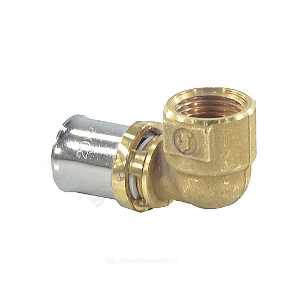 Угольник для МП/PE-X труб латунь пресс Дн 26х3/4"х90гр ВР RM129 Giacomini RM129Y049