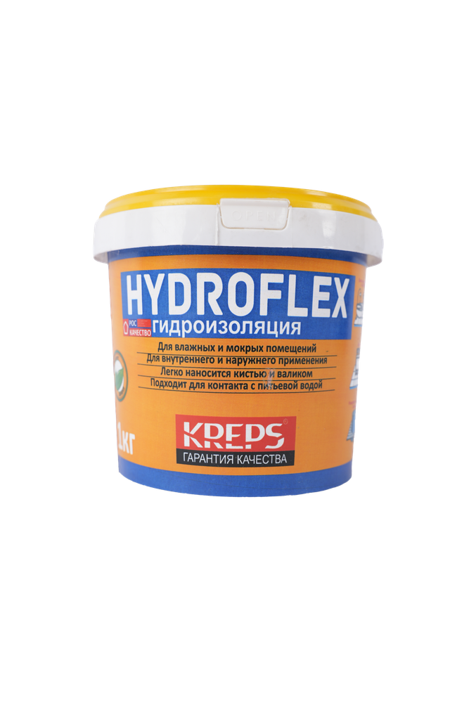 ГИДРОИЗОЛЯЦИЯ KREPS HYDROFLEX АКРИЛОВАЯ 1КГ