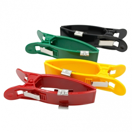 Электроды клипсы ЭКГ конечностные многоразовые для взрослых комплект для штекеров 4 шт (banana 4 мм DIN 3мм (никель) длина 140 мм)