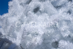 Ель уличная искусственная "Альпийская" ствольная белая