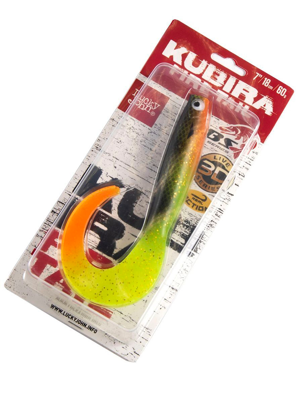 Твистер LJ 3D BBS Series KUBIRA FIRE TAIL 9,0in (22,86)/PG43 1 шт. в упак.