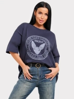 Футболка оверсайз больших размеров принт