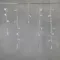 Светодиодная бахрома с колпачком 4,9 x 0,5 м белая с мерцанием белого диода 220В, 200 LED, провод прозрачный ПВХ, IP65 (PIL200BLWCAP-10-2W)
