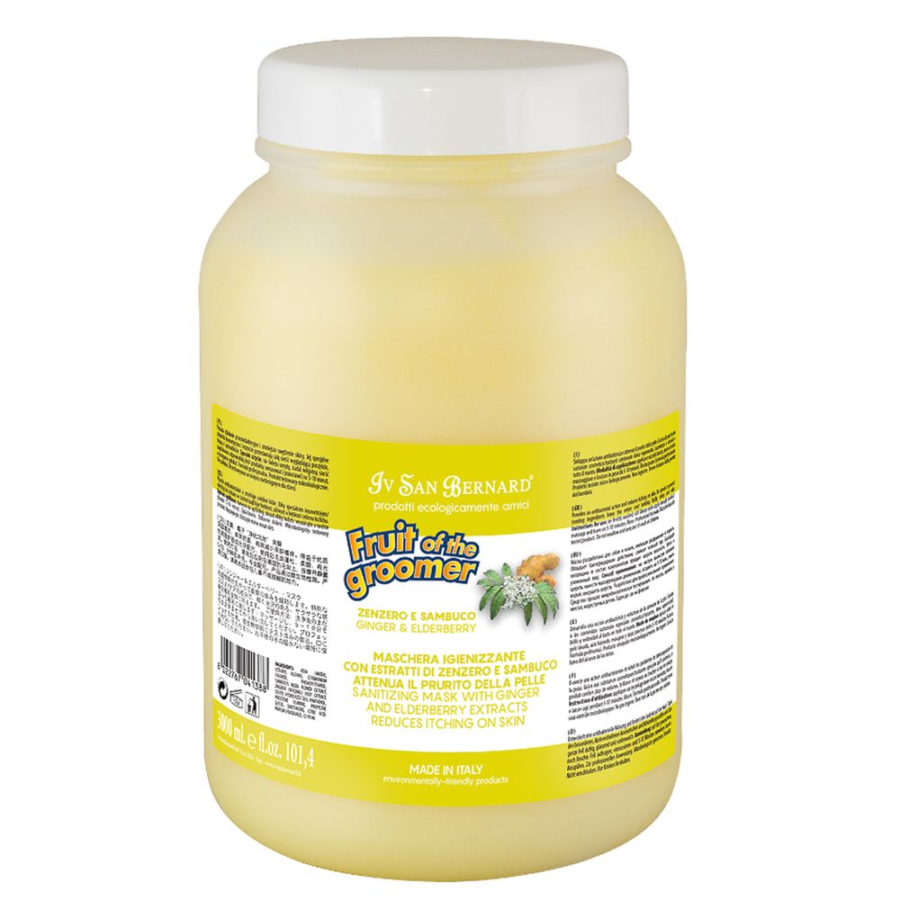 Шампунь Iv San Bernard Fruit of the Groomer Ginger&amp;Elderbery для любого типа шерсти против раздражений и перхоти 500 мл