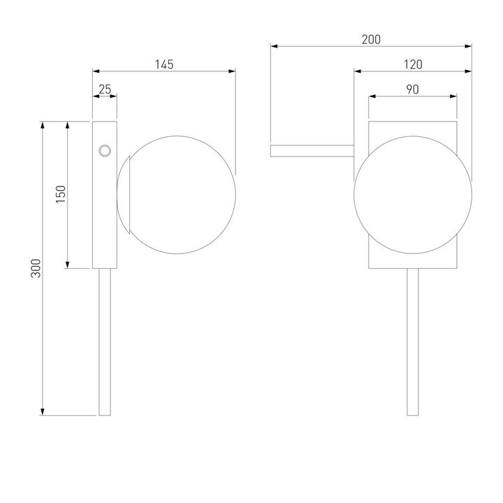 Настенный светильник Eurosvet Fredo 40036/1 черный жемчуг