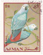 6 марок с изображением птиц, ОАЭ - Аджман, 1969