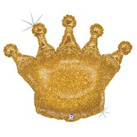 Фигура Корона золотая голография 36" Gr