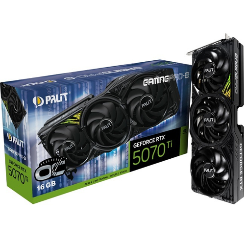 Видеокарта Palit GeForce RTX 5070 Ti GamingPro-S OC 16GB (NE7507TS19T2-GB2031U)