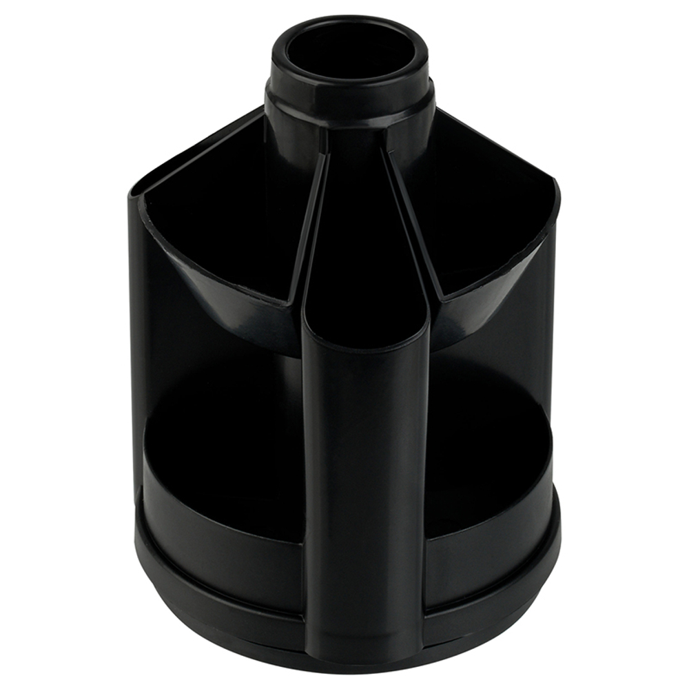 Настольный набор OfficeSpace "Минидеск", 11 предметов, вращающийся черный