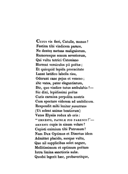 C. Valerii Catulli Carmina. Varietate Lectionis Et Perpetua Adnotatione | Catullus Gaius Valerius