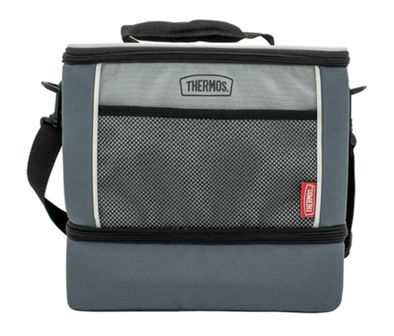 Термосумка Thermos E5 12 Can Cooler DUAL LUNCH BOX (9 л.), серая