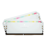 Оперативная память CORSAIR Dominator Platinum RGB, 32 Гб DDR5 (2x16 Гб), CL36, 6200 МГц, Белая (CMT32GX5M2X6200C36W)