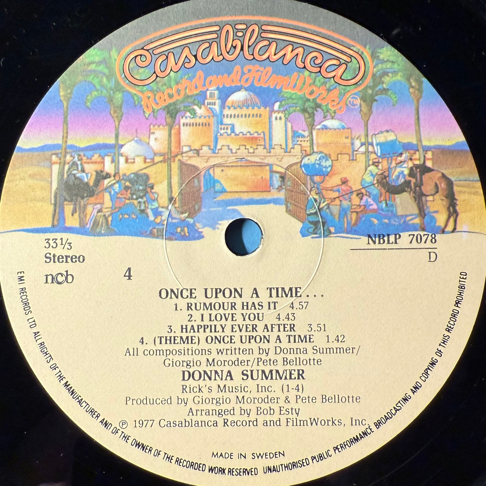 Donna Summer ‎– Once Upon A Time 2LP (Швеция 1977г.)