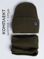 Шапка и снуд для мальчика на осень