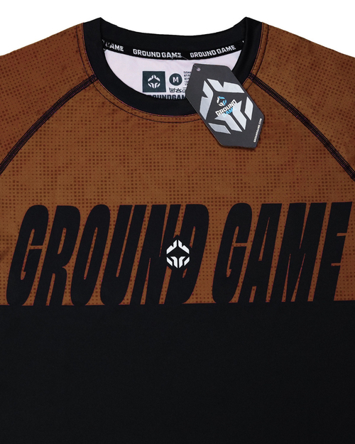 Рашгард Ground Game RANKINGOWY 2.0 IBJJF коричневый