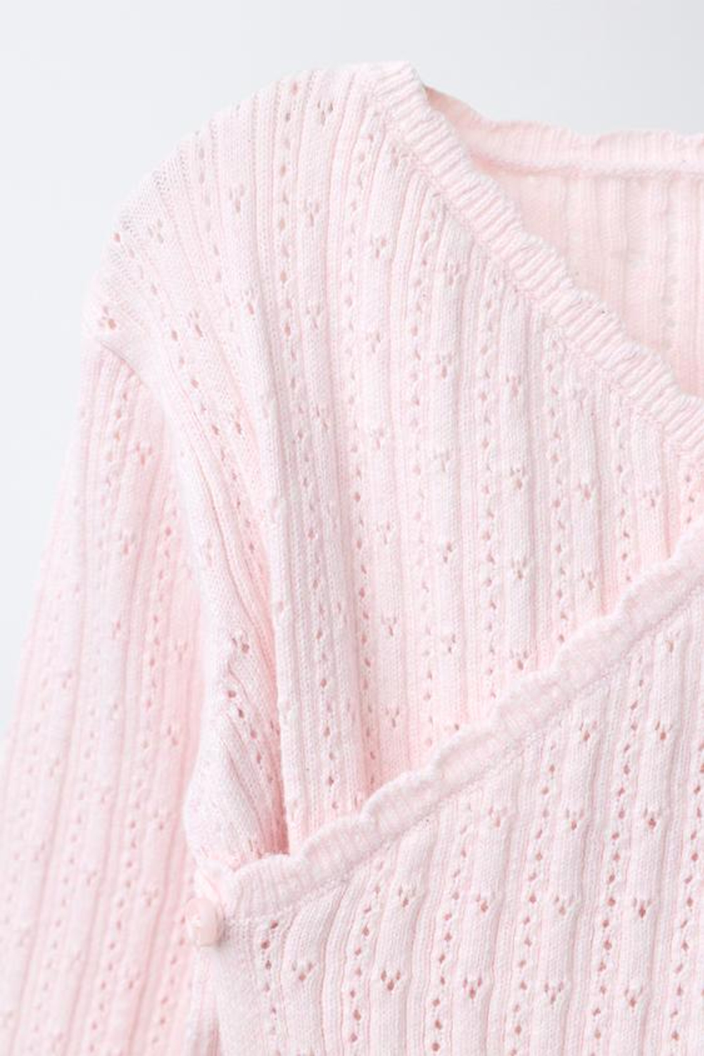 ZARA АЖУРНЫЙ ДЖЕМПЕР, ЦВЕТ РОЗОВОГО ДЕРЕВА