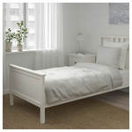 Комплект постельного белья IKEA BERGPALM (БЕРГПАЛМ), Односпальный, Серый, 150x200, 50x80 см