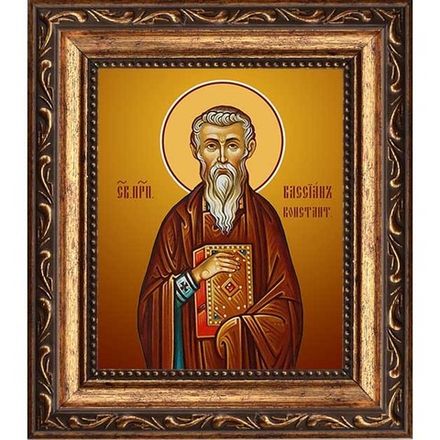 Вассиан (Василий) Константинопольский, преподобный игумен. Икона на холсте.