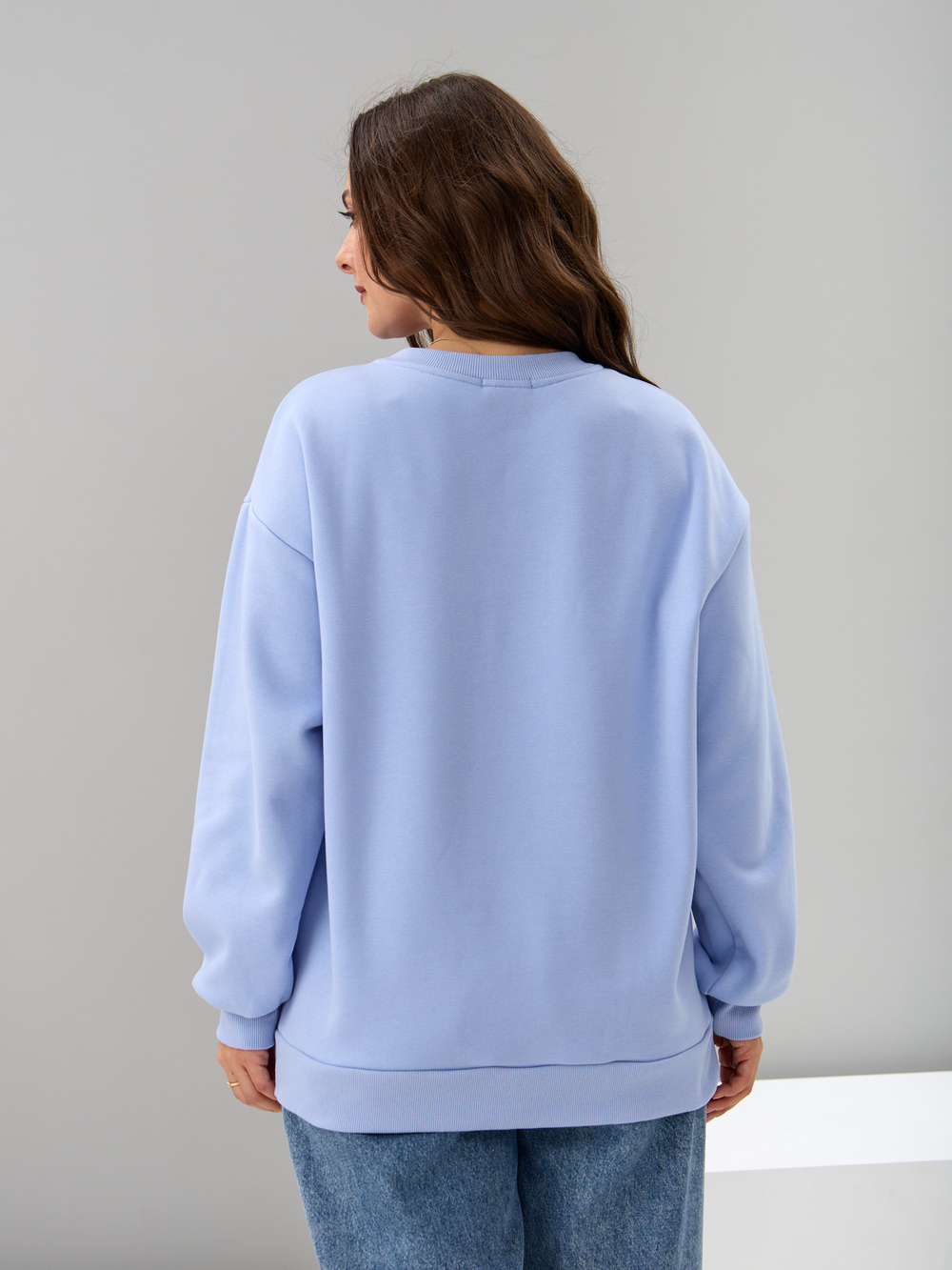 Толстовка Кис-090/голубой-п