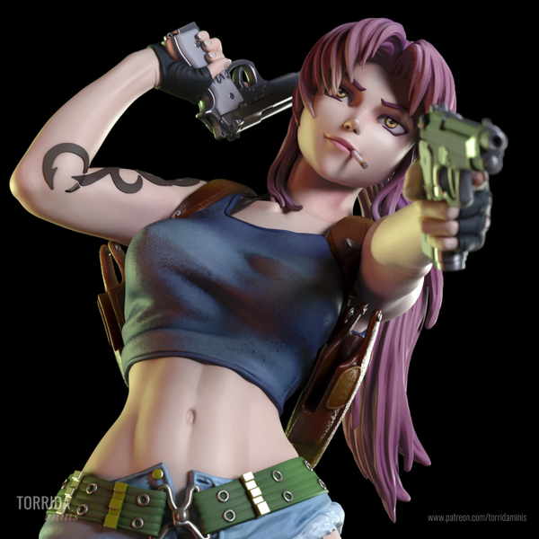 Фигурка Реви Пираты Чёрной лагуны Revy Black Lagoon Rebecca