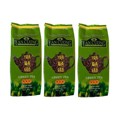 Вьетнамский зелёный чай высшего сорта 3 звезды NAM SAO TAN CUONG HOANG BINH, 3 уп. по 100 г
