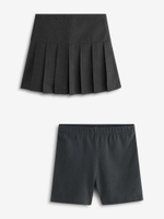 Юбка и шорты-велосипедки в комплекте для девочки Next Q76-881, Темно-серый