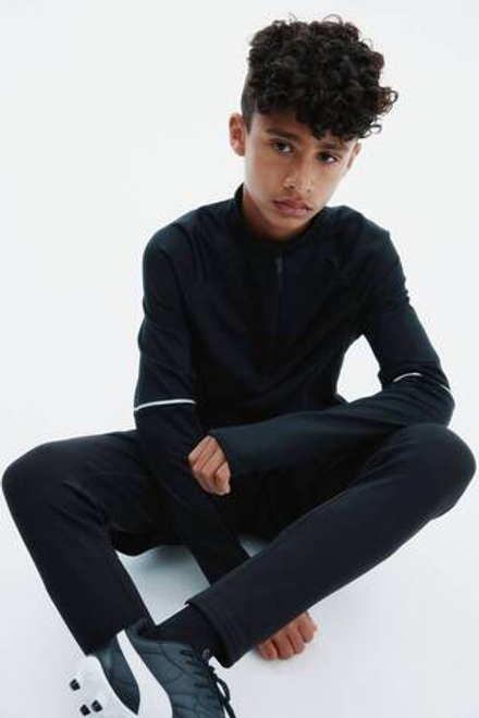 H&M Лонгслив из мягкого джерси с флисовой подкладкой ThermoMove, черный