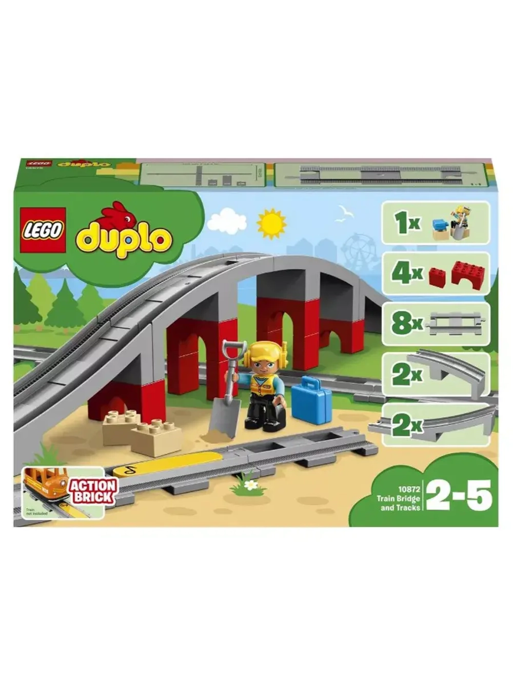 Лего 10872 Железнодорожный мост Lego Duplo