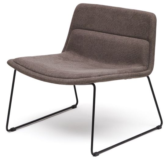 Кресло Zahara коричневого цвета и сталь в черной отделке Испания Lа Forma