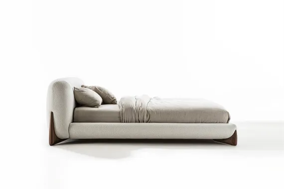 Кровать Softbay 160х200 см, белое букле