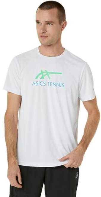Мужская теннисная футболка Asics Court Graphic - белый