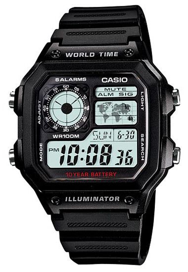 Электронные часы Casio AE-1200WH-1A