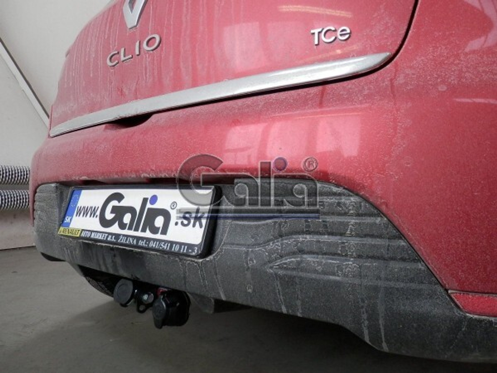Фаркоп оцинкованный Galia R080A для Renault Clio хетчбек 2005-2012, 2012-(паспорт и сертификат в комплекте)(без электрики)