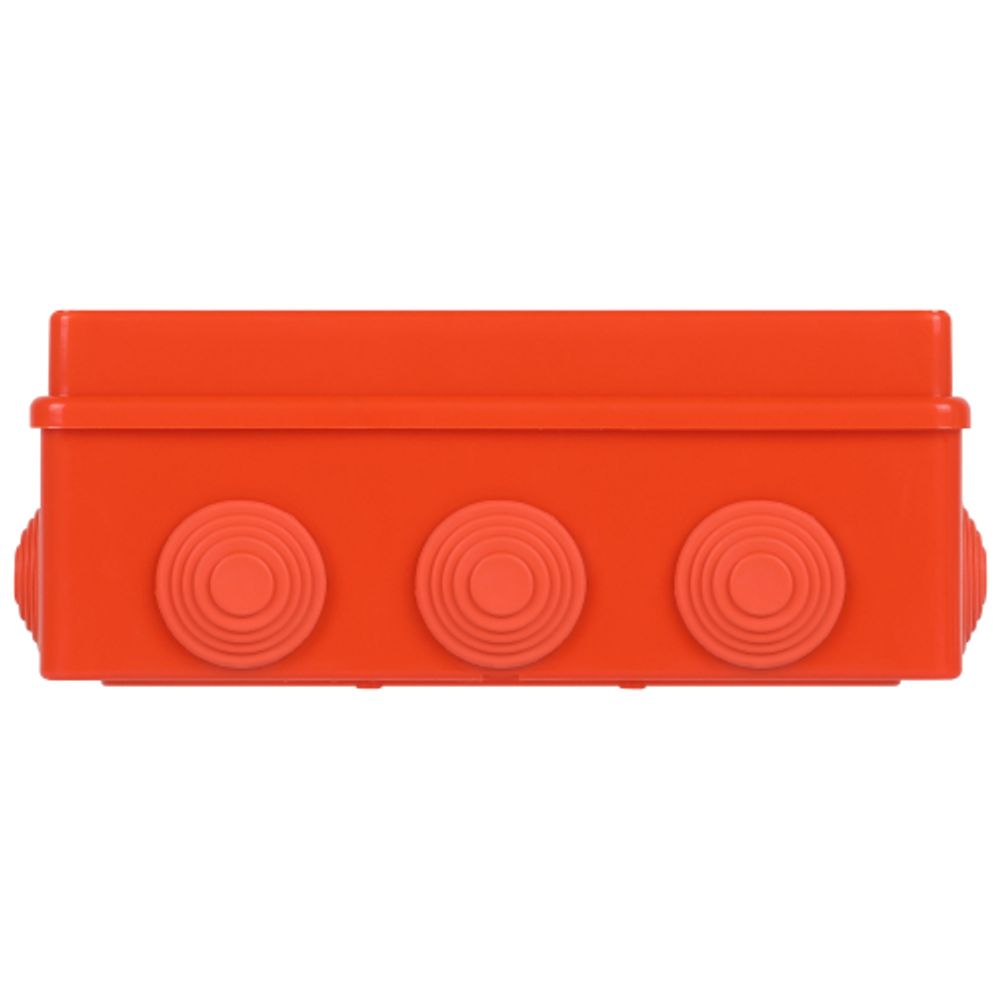 Распаячная коробка ЭРА KORv-190-140-70-10g-OR-FR ОП огнестойкая 190х140х70мм оранжевая с гермовводами 10 вх. IP55