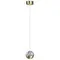 5101/5L L-VISION ODL25 559 латунь/прозрачный/акрил Подвес 2 в 1 LED 5W 4000K 300Лм SONO