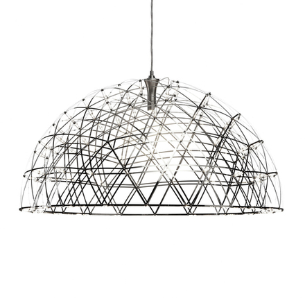 Pendant design lamp  Raimond Dome by Moooi (Silver,  D 79 cm)