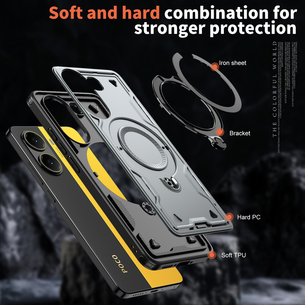 Чехол Magneto Case с кольцом для Poco X7 Pro 5G