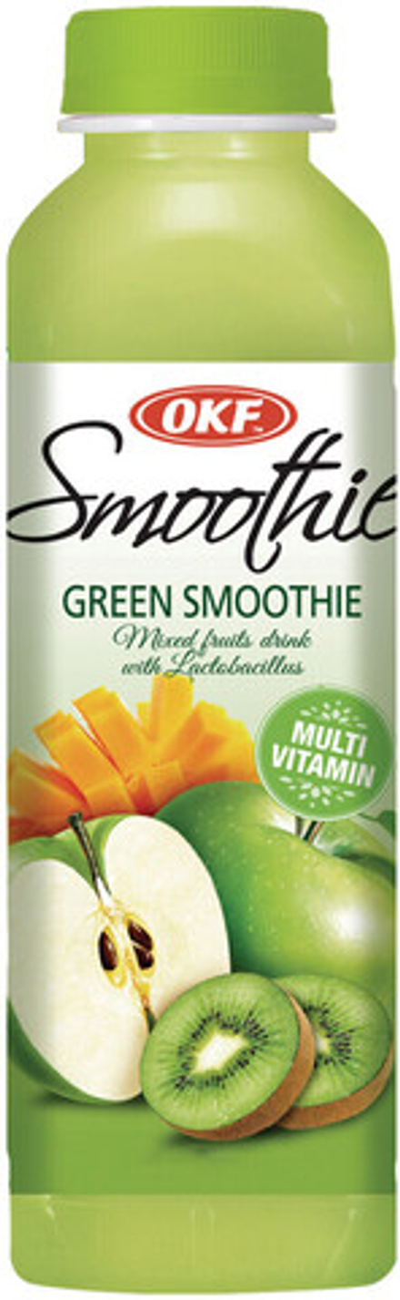 Мультивитаминный напиток OKF Smoothie Green Smoothie "Зеленый Смузи" 0.5 - пэт