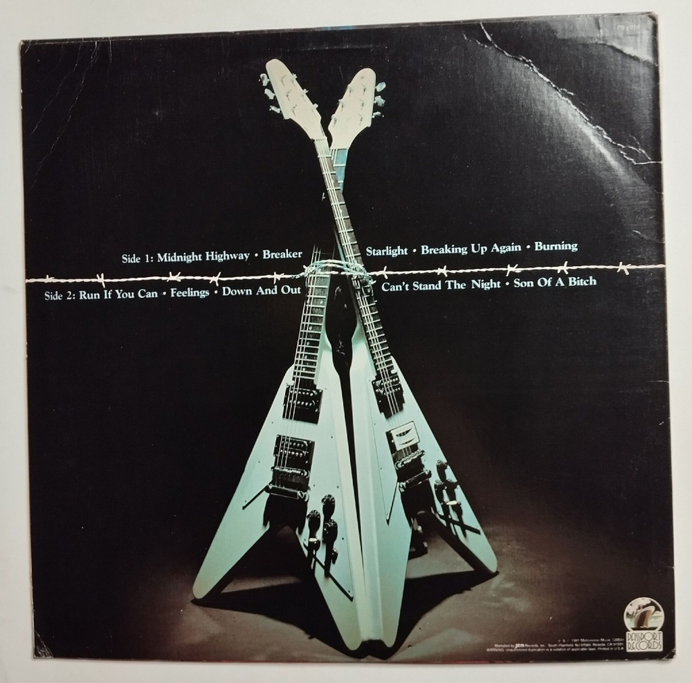 Винтажная виниловая пластинка LP Accept Breaker (USA 1981)