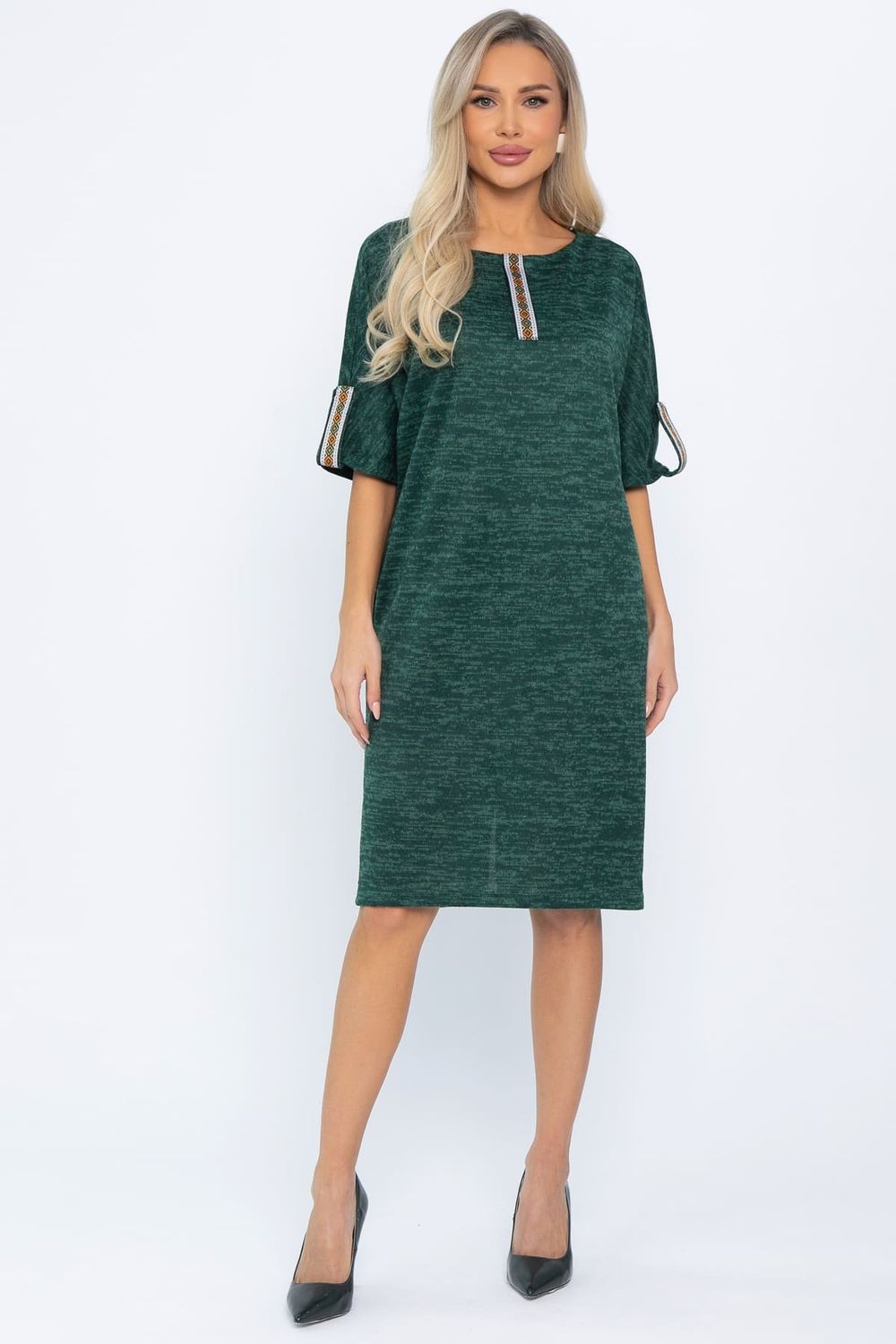 Платье трикотажное Кайла (зеленое) П14587-10М LT Collection