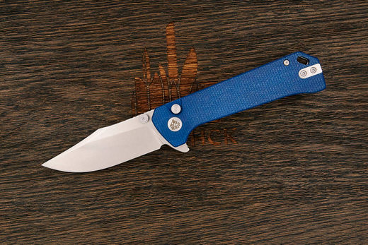 Нож складной QSP Grebe, клинок 80мм, сталь Sandvik 14C28N, рукоять микарта