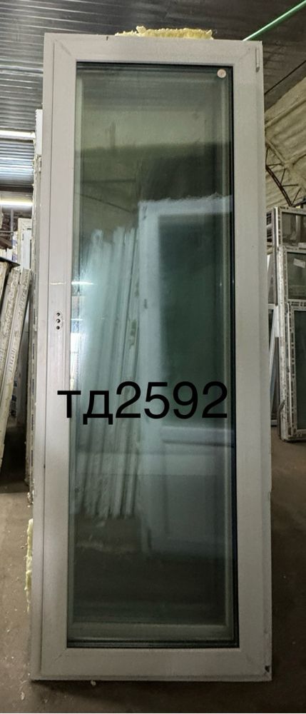Дверь Пластиковая Б/У 209(в) х 76(ш) Балконная