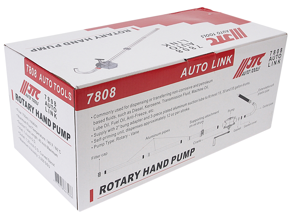 Насос бочковый ручной роторный для перекачки масла JTC