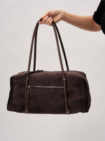 Замшевая сумка Deboro 31151 коричневый шоколад