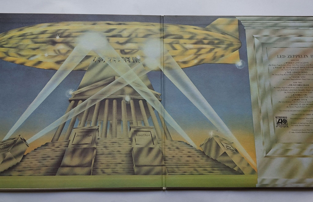 Винтажная виниловая пластинка LP Led Zeppelin II (Japan 1976) (No Obi) (Poster) Moby Dick