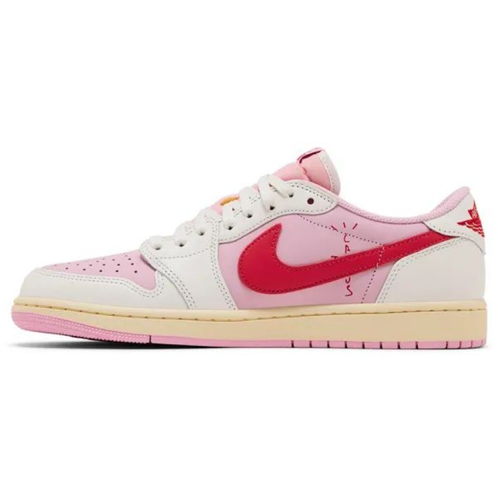 Air Jordan 1 Retro Low OG SP Travis Scott Sail Tropical Pink