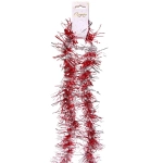 Мишура «Огонёк» 2 м 9 см, Серебро/Красный