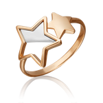 Кольцо «Мерцание звёзд» из комбинированного золота